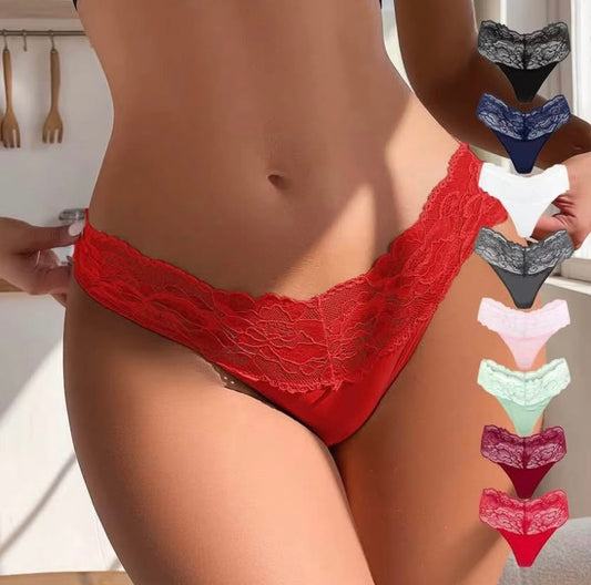 Ensemble 6 Culottes Brésilienne en Dentelle Découpée