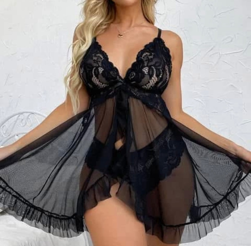 Nuisette Babydoll - L'élégance de la dentelle