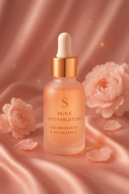 Huile Anti-Vergetures Naturelle – Soin Corps Cocooning | May’Secrets