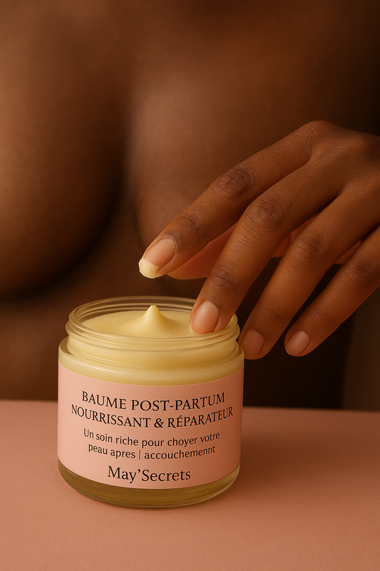 🌸 Baume Post-Partum Nourrissant & Réparateur – Soin Douceur Après Bébé