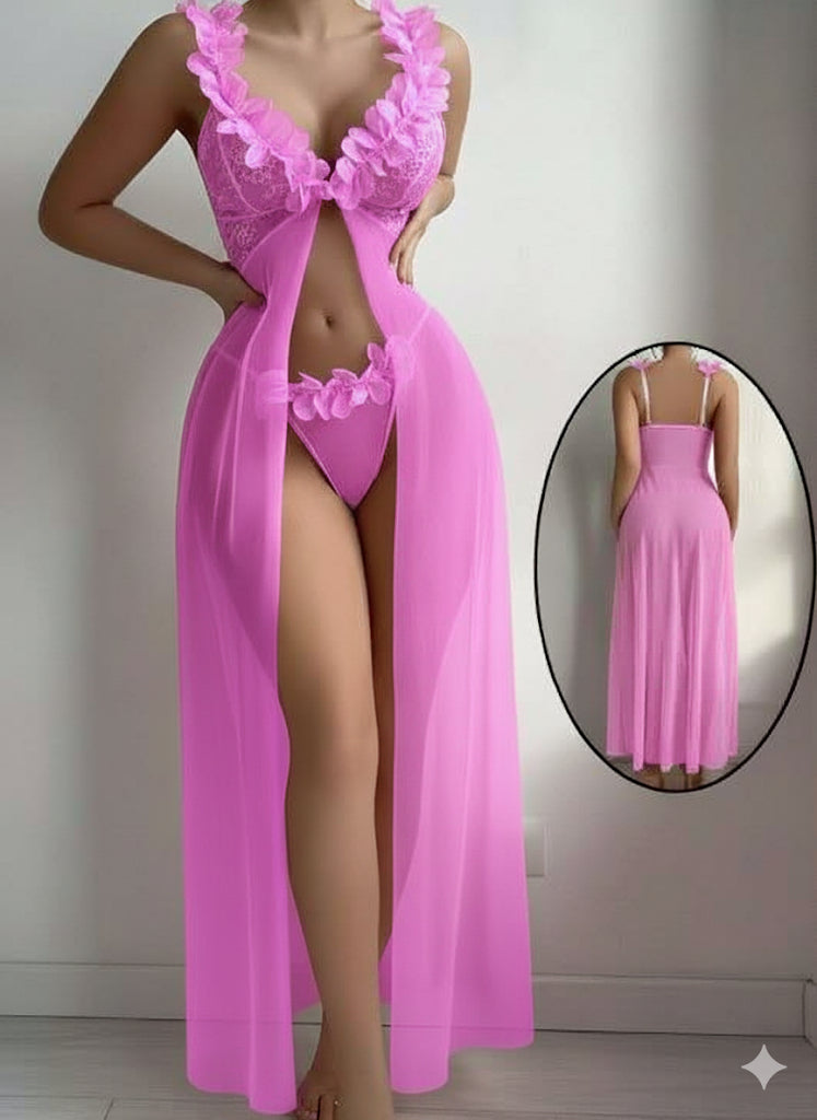 💕 May’Secrets – Élégance Florale Transparente