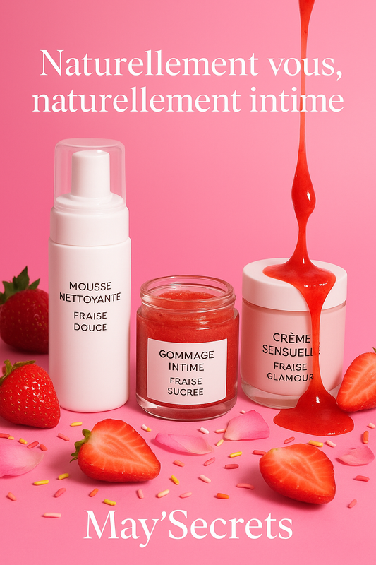 🍓 Trio Intime Fraise – Fraîcheur, Douceur & Confiance