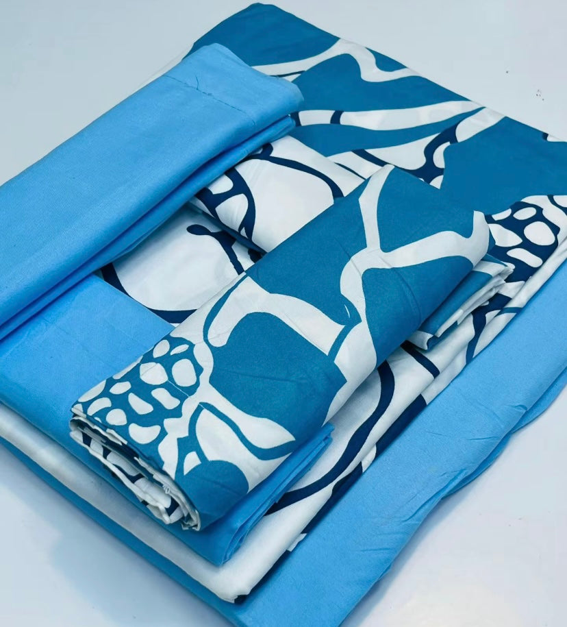 Draps 6 Pièces Coton Pakistan | Luxe & Douceur | Parure Complète