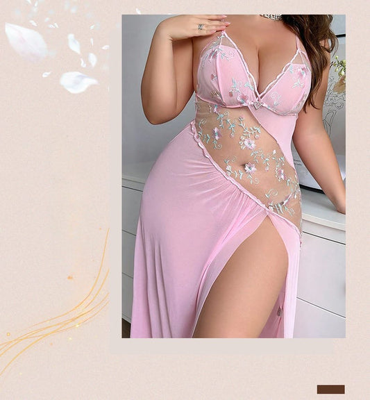 💕 Nuisette sensuelle à dentelle florale – May’Secrets