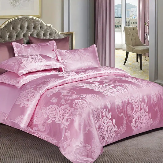 Parure de Lit Royale Satinée – 6 Pièces | Douceur & Élégance