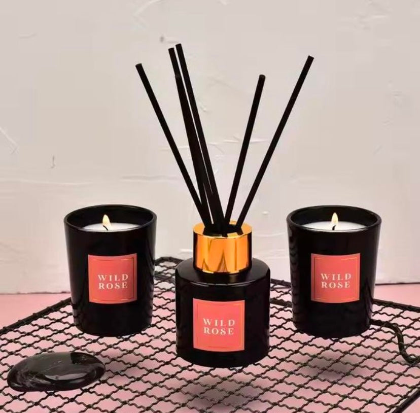 ✨ Coffret bougie & diffuseur parfumé – Élégance et bien-être