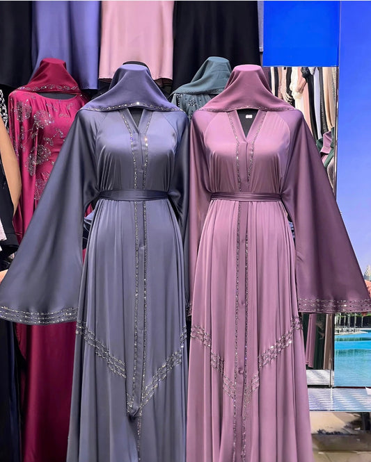 Abaya fluide élégance perlée | Chic & modest fashion