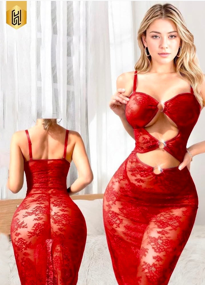 Robe en Dentelle “Éclat Secret” — May’Secrets Collection