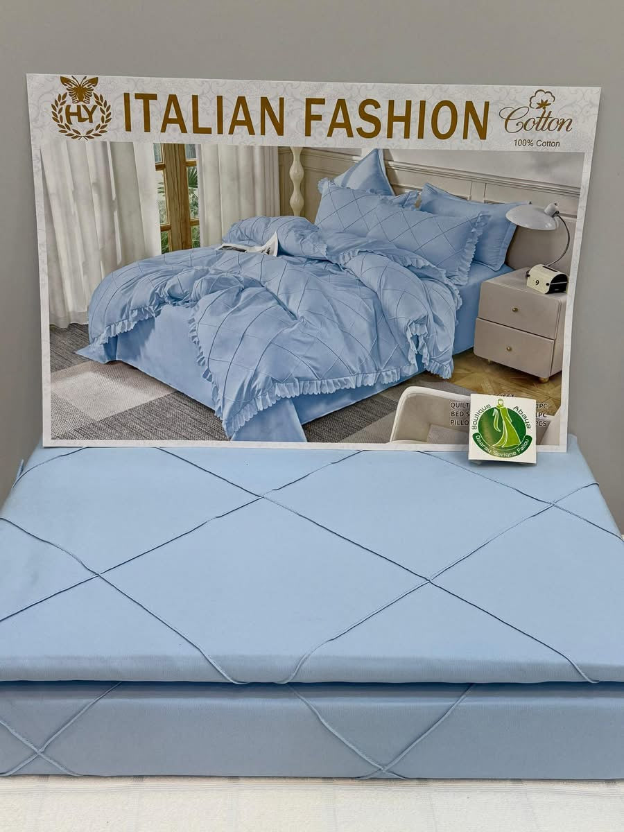 Parure de Lit Italian Fashion – 100% Coton Premium