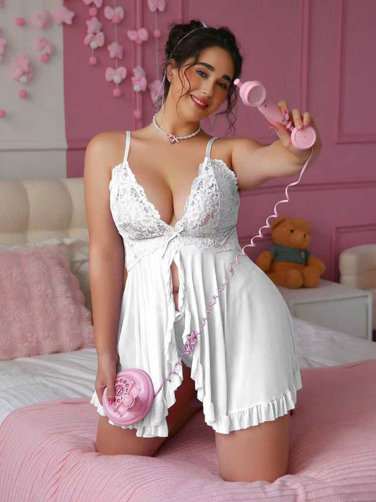 ✨ Nuisette Dentelle Deux Pièces – Nouvelle Collection ✨