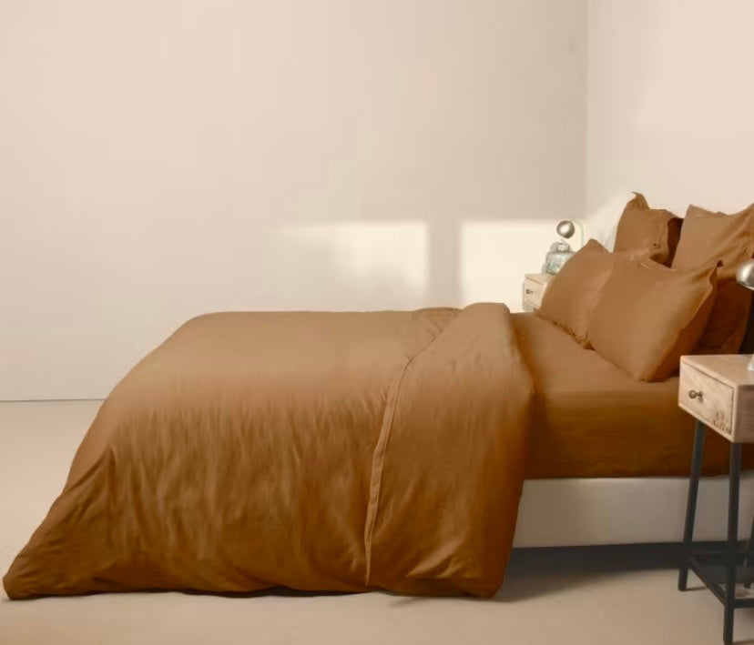 Drap-housse en satin de coton – Douceur & Élégance