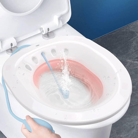 Bain de Siège Médical pour Toilettes – Soulagement Post-Partum, Hémorroïdes et Soins d'Hygiène
