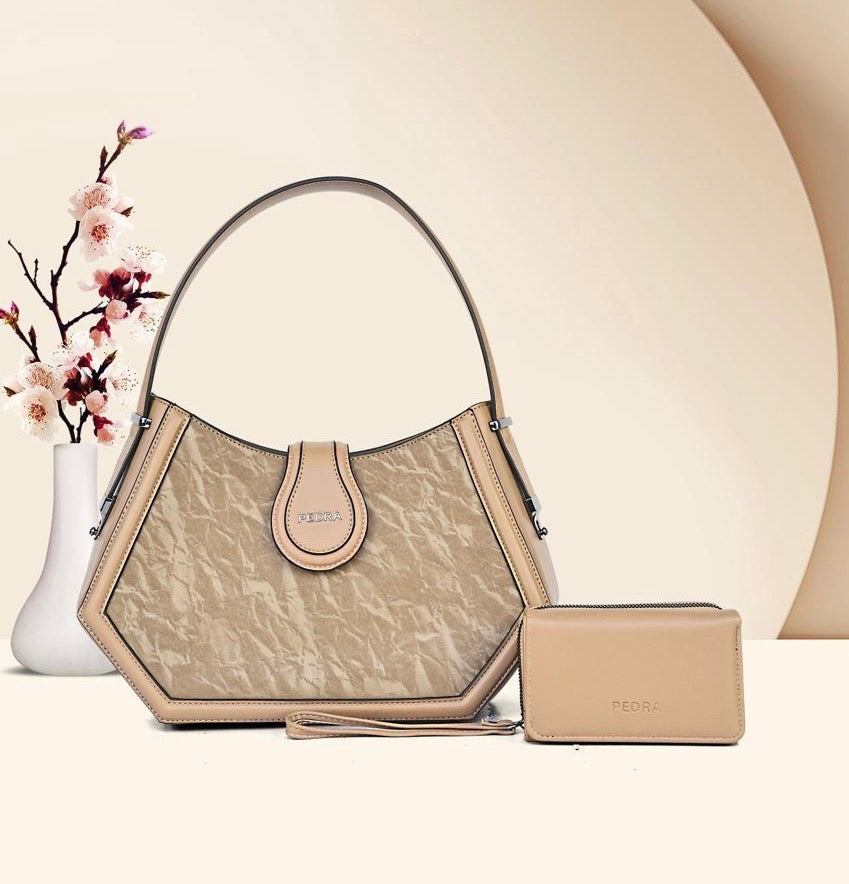 Sac à Main Élégant avec Portefeuille Assorti – Set Chic & Pratique