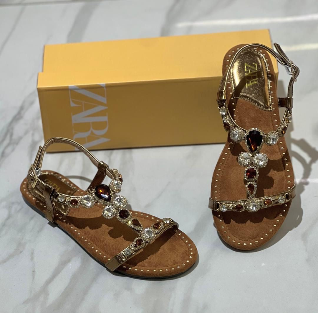 Sandales Femme Élégantes à Strass – Confort & Style Chic (Plusieurs Couleurs)