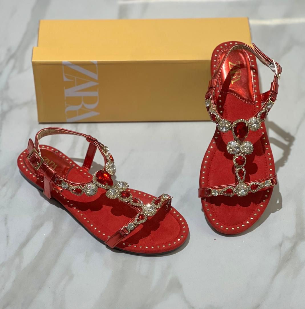 Sandales Femme Élégantes à Strass – Confort & Style Chic (Plusieurs Couleurs)