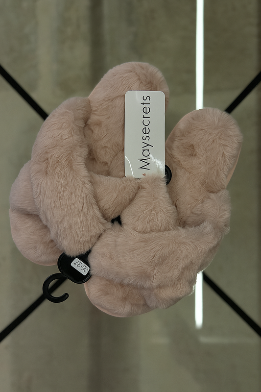 🩷 Chaussons Fourrés May’Secrets – Confort & Douceur Ultime