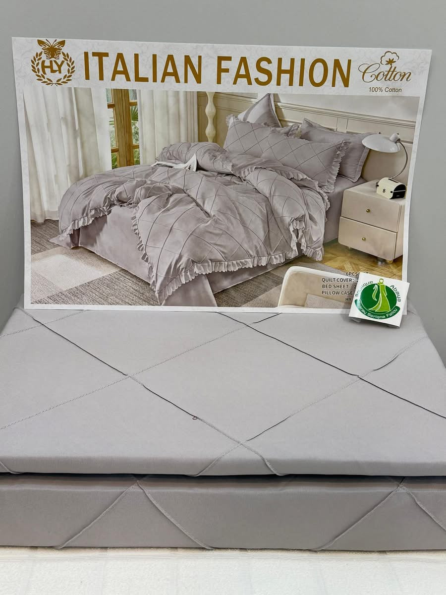 Parure de Lit Italian Fashion – 100% Coton Premium