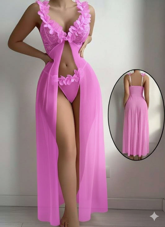 💕 May’Secrets – Élégance Florale Transparente