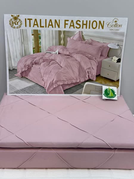 Parure de Lit Italian Fashion – 100% Coton Premium
