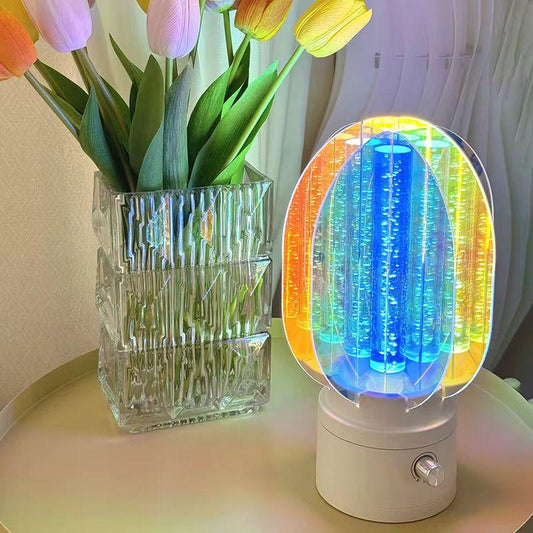 Lampe Décorative LED 3D à Effet Cascade – Ambiance Colorée & Apaisante