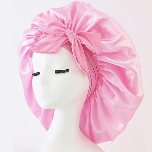 Bonnet en Satin avec Attache – Protection Nuit & Soin des Cheveux
