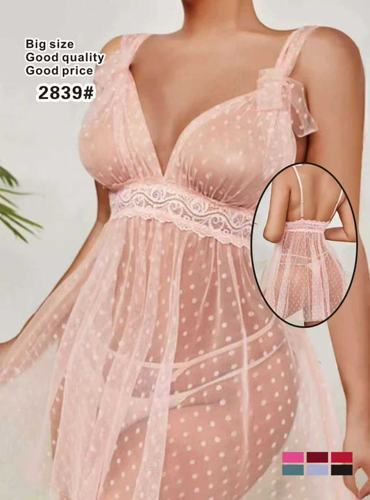 Nuisette Voile Romance – Spécial Big Size