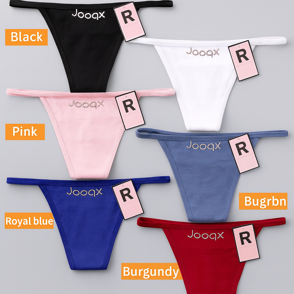 Lot de 5 Slips en Dentelle Cotonneuse