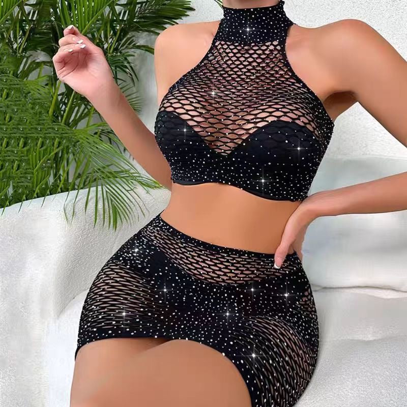 Ensemble Filet Glamour Strass – 2 pièces